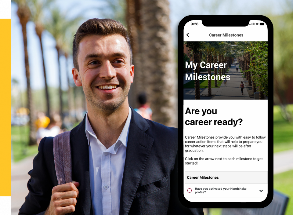 Career Milestones on the ASU Mobile App